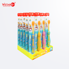 Bàn Chải Đánh Răng Cho Bé Kids Cat - Nano Gold Siêu Mịn Vistar