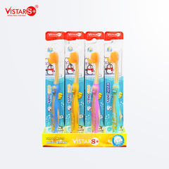 Bàn Chải Đánh Răng Cho Bé Kids Cat - Nano Gold Siêu Mịn Vistar
