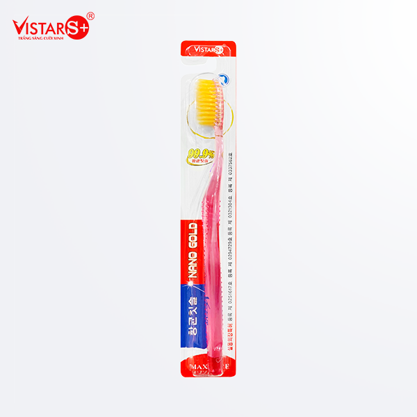 Bàn Chải Đánh Răng Maxcare - Nano Gold Mềm Mại Vistar
