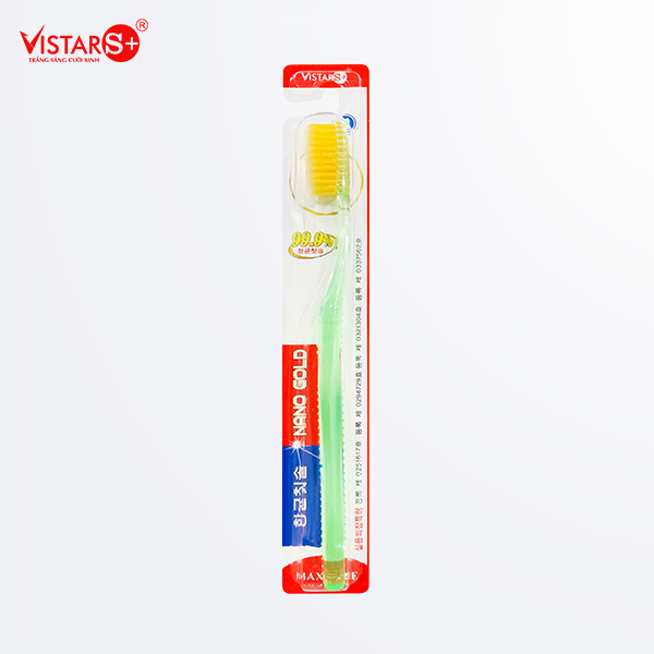 Bàn Chải Đánh Răng Maxcare - Nano Gold Mềm Mại Vistar