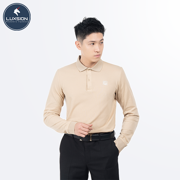 Áo Polo Nam Dài Tay Cotton Cá Sấu Luxsion
