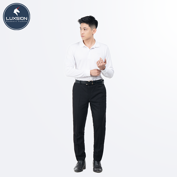 Áo Polo Nam Dài Tay Cotton Cá Sấu Luxsion