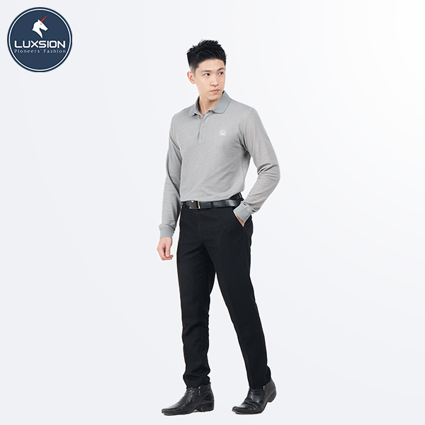 Áo Polo Nam Dài Tay Cotton Cá Sấu Luxsion