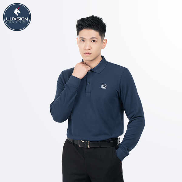 Áo Polo Nam Dài Tay Cotton Cá Sấu Luxsion