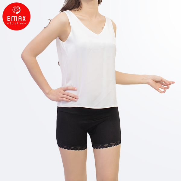 Quần Đùi Nữ Mặc Váy Cotton Viền Ren Emax