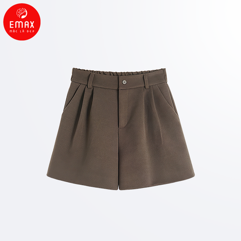 Quần Short Nữ Vải Suông Trơn Emax