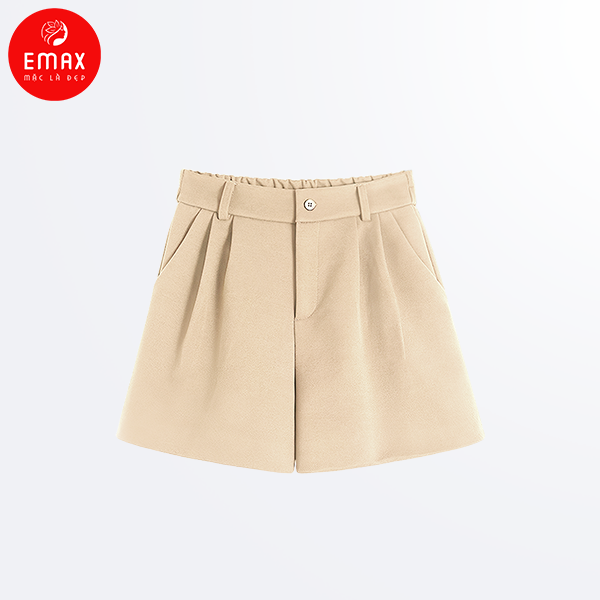 Quần Short Nữ Vải Suông Trơn Emax