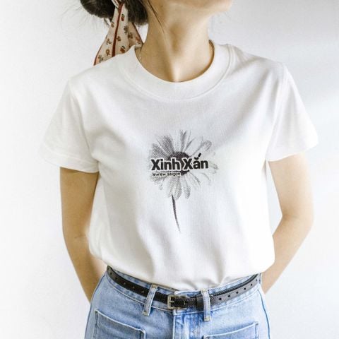  Xinh Xắn Trắng T-shirt 