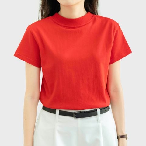  Basic Tee Đỏ Tươi 