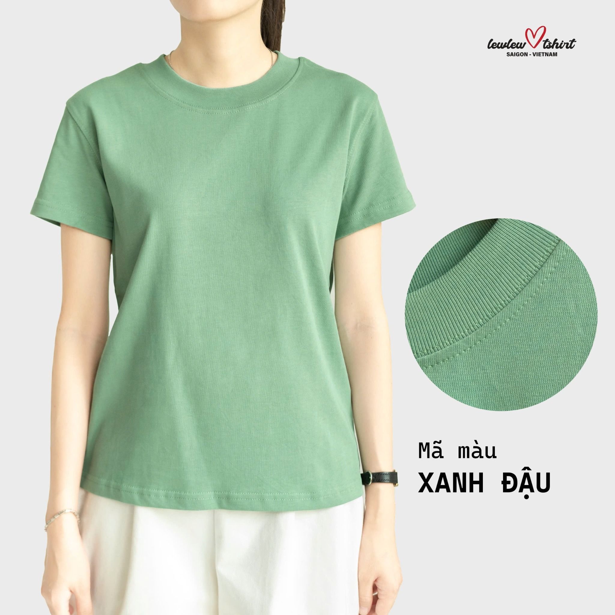 Basic Tee Xanh Đậu