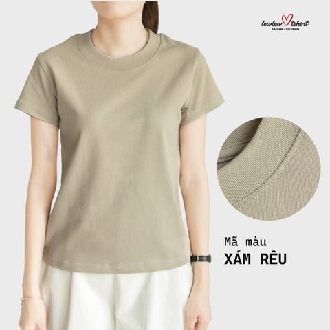  Basic Tee Xám Rêu 
