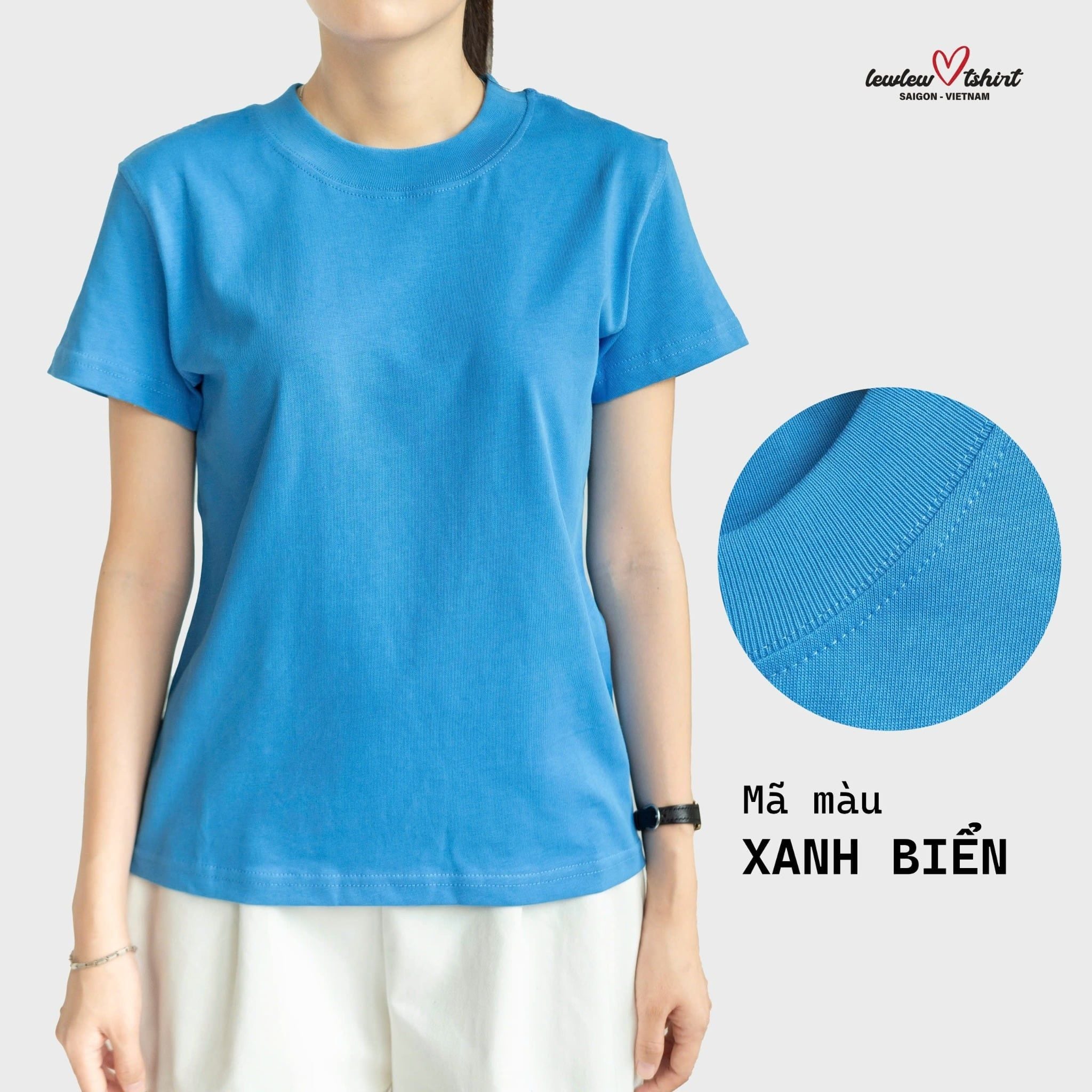 Basic Tee Xanh Biển