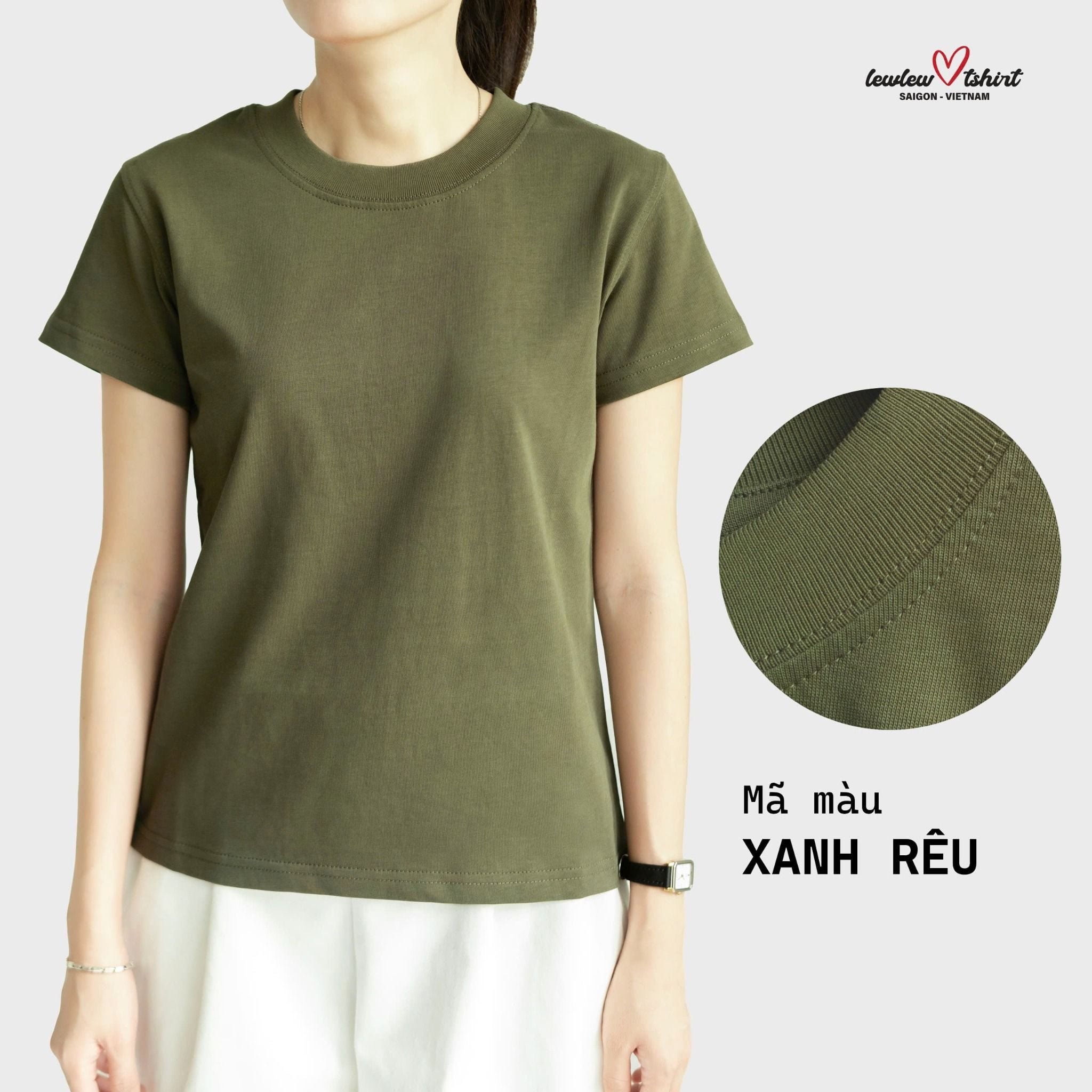Basic Tee Xanh Rêu