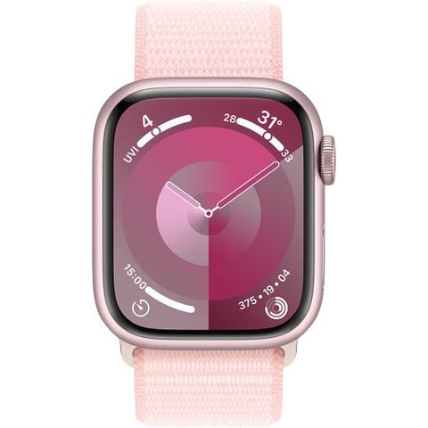 Apple Watch Series 9 GPS 41mm Pink Viền Aluminium Dây Light Pink Sport Loop