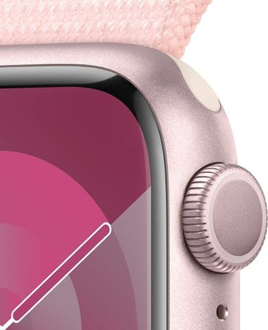Apple Watch Series 9 GPS 41mm Pink Viền Aluminium Dây Light Pink Sport Band