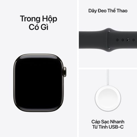 Apple Watch Series 10 GPS + Cellular Slate Titanium Case