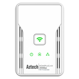 Aztech Homeplug AV Ethernet Adapter + WiFi Extender HL113E + HL113EW