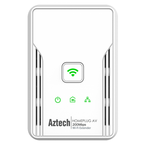 Aztech Homeplug AV Ethernet Adapter + WiFi Extender HL113E + HL113EW
