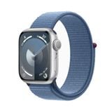 Apple Watch Series 9 GPS & Cellular 41mm Silver Viền Aluminium Dây Winter Blue Sport Loop