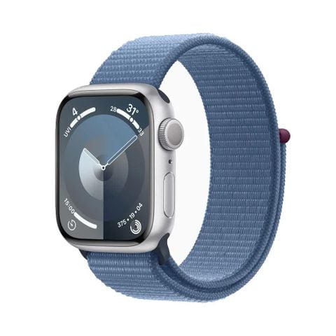 Apple Watch Series 9 GPS & Cellular 41mm Silver Viền Aluminium Dây Winter Blue Sport Loop