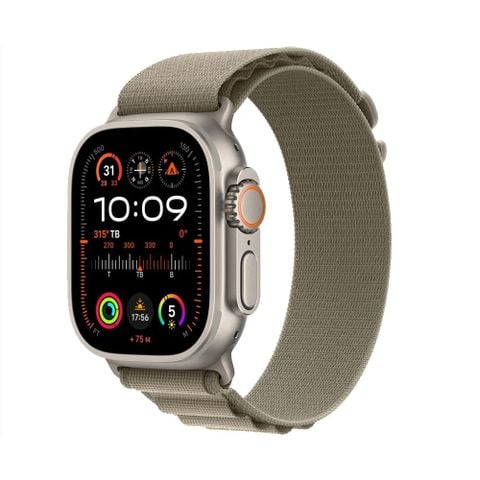 Apple Watch Ultra 2 GPS + Cellular 49mm Titanium Dây Olive Alpine Loop