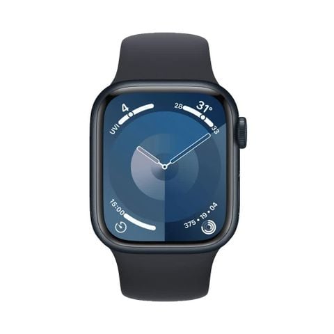 Apple Watch Series 9 GPS & Cellular 45mm Midnight Viền Aluminium Dây Midnight Sport Band