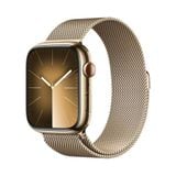 Apple Watch Series 9 GPS & Cellular 45mm Gold Viền Stainless Steel Dây Gold Milanese Loop