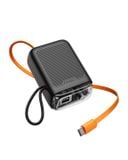 Sạc dự phòng kèm dây cáp USB-C 60cm TransiMini FlexCharge Retractable 30W, 10000mAh