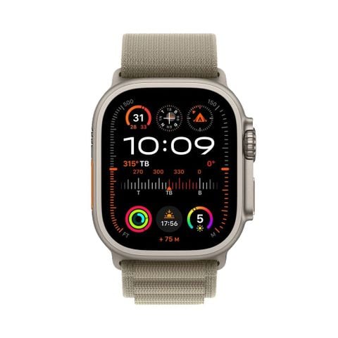 Apple Watch Ultra 2 GPS + Cellular 49mm Titanium Dây Olive Alpine Loop