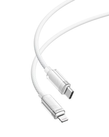 Cáp Innostyle USB-C to Lightning CryStalShine 1.5 Mét white
