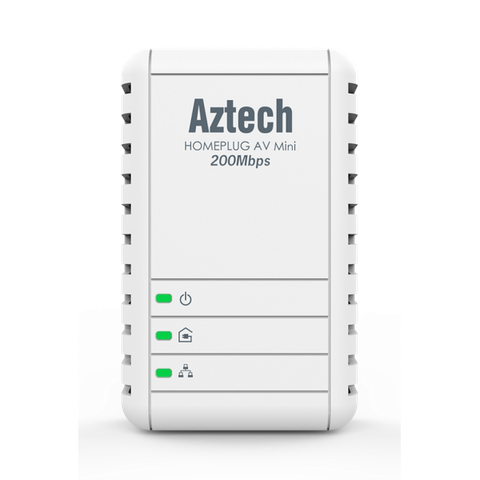 Thiết Bị Mở Rộng Sóng Wifi Gắn Tường Aztech HomePlug AV 200Mbps Ethernet Adapter