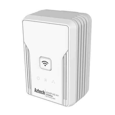 Bộ Truyền Mạng Qua Đường Dây Điện Tốc Độ 200Mbps Aztech Hỗ Trợ Wifi HL113EW