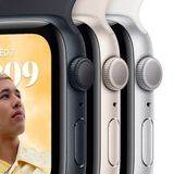 Apple Watch SE GPS 44mm Starlight Viền Aluminium Dây Starlight Sport Band
