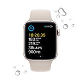 Apple Watch SE GPS 44mm Starlight Viền Aluminium Dây Starlight Sport Band