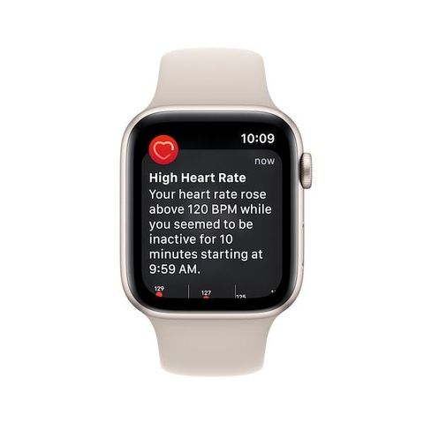 Apple Watch SE GPS 44mm Starlight Viền Aluminium Dây Starlight Sport Band