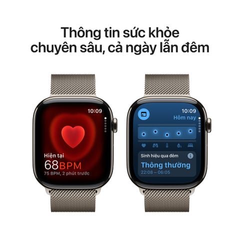 Apple Watch Series 10 GPS + Cellular 42mm Natural Titanium Case