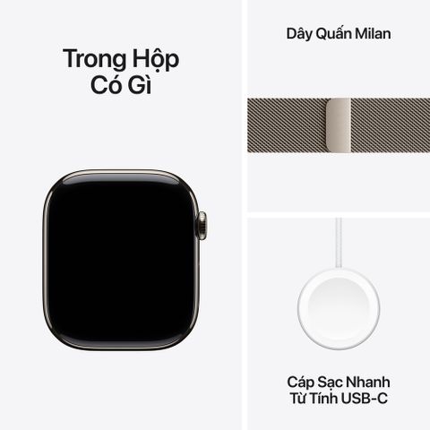 Apple Watch Series 10 GPS + Cellular 42mm Natural Titanium Case