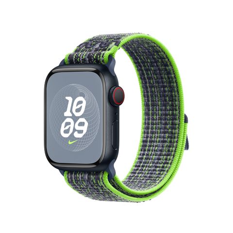Apple Watch 41mm Bright Green-Blue Nike Sport Loop