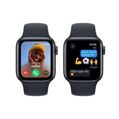 Apple Watch SE GPS 44mm Midnight Viền Aluminium Dây Midnight Sport Band - M/L