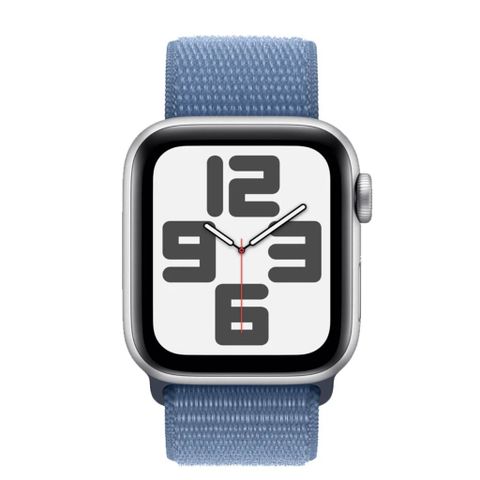 Apple Watch SE GPS 40mm Sliver Viền Aluminium Dây Winter Blue Sport Loop