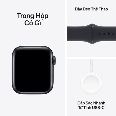 Apple Watch SE GPS 40mm Silver Viền Aluminium Dây Storm Blue Sport Band - S/M