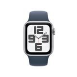 Apple Watch SE GPS 40mm Silver Viền Aluminium Dây Storm Blue Sport Band - S/M