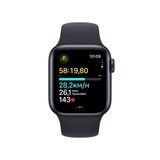 Apple Watch SE GPS 44mm Midnight Viền Aluminium Dây Midnight Sport Band - M/L
