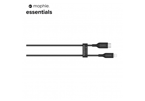 Cáp USB-C to Lightning mophie Essential 1M Black