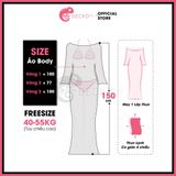  Áo Lưới Body Dáng Dài Mặc Kèm Bikini Trễ Vai Xuyên Thấu GECKO 3PK16 