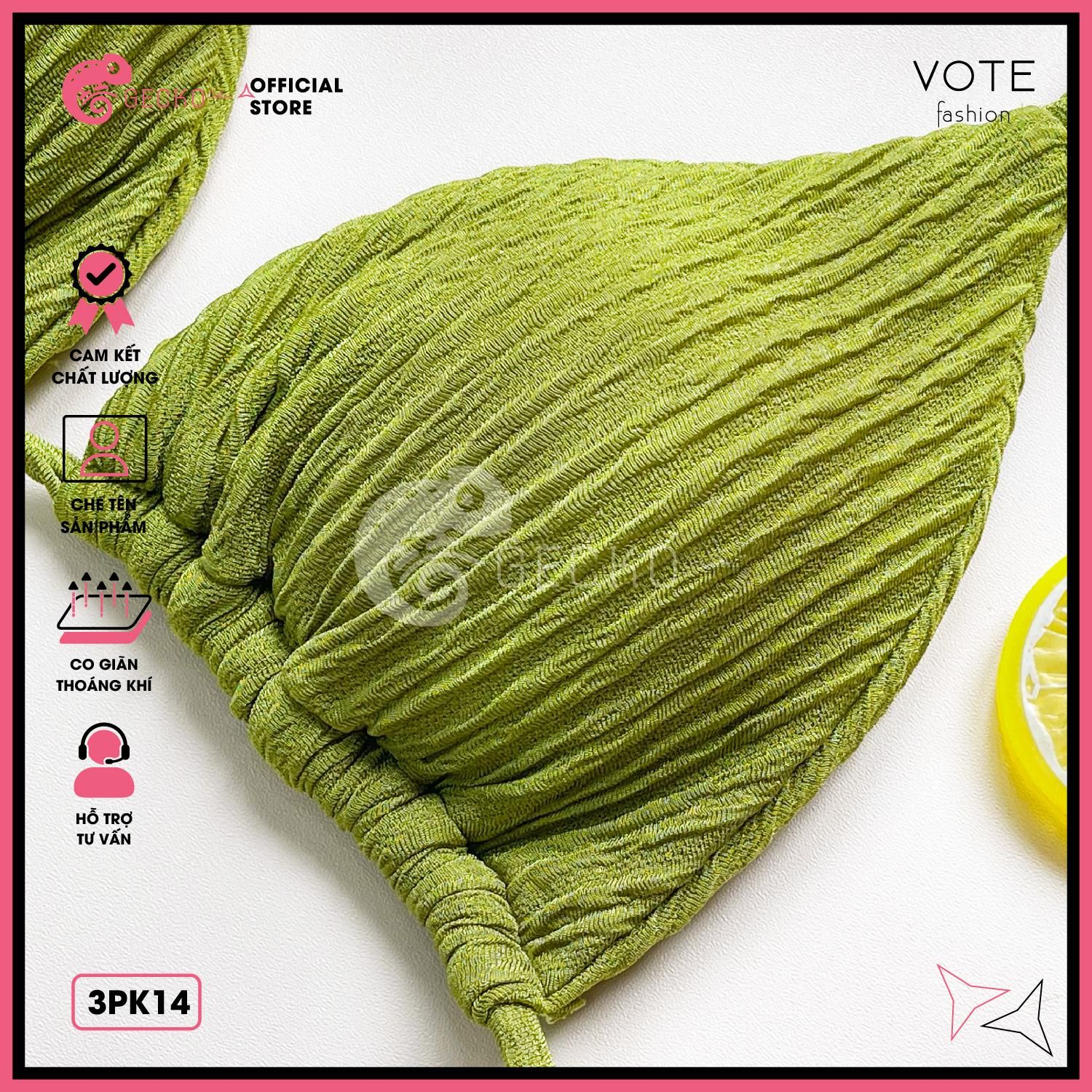  Áo Lẻ Bikini  Tam Giác Xốp Nhật GECKO 3PK14 