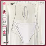  Combo 3 Món Bikini 2 Mảnh Phối Áo Lưới Trễ Vai Mặc Ngoài GECKO 4CB16 