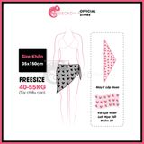  Khăn Quấn Voan Lưới Hoạ Tiết In 3D Mặc Kèm Bikini GECKO 3PK01 