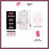  Áo Lưới Cổ Trụ Đi Biển Ôm Body Xuyên Thấu Mặc Kèm Bikini Dáng Ngắn GECKO 3PK11 