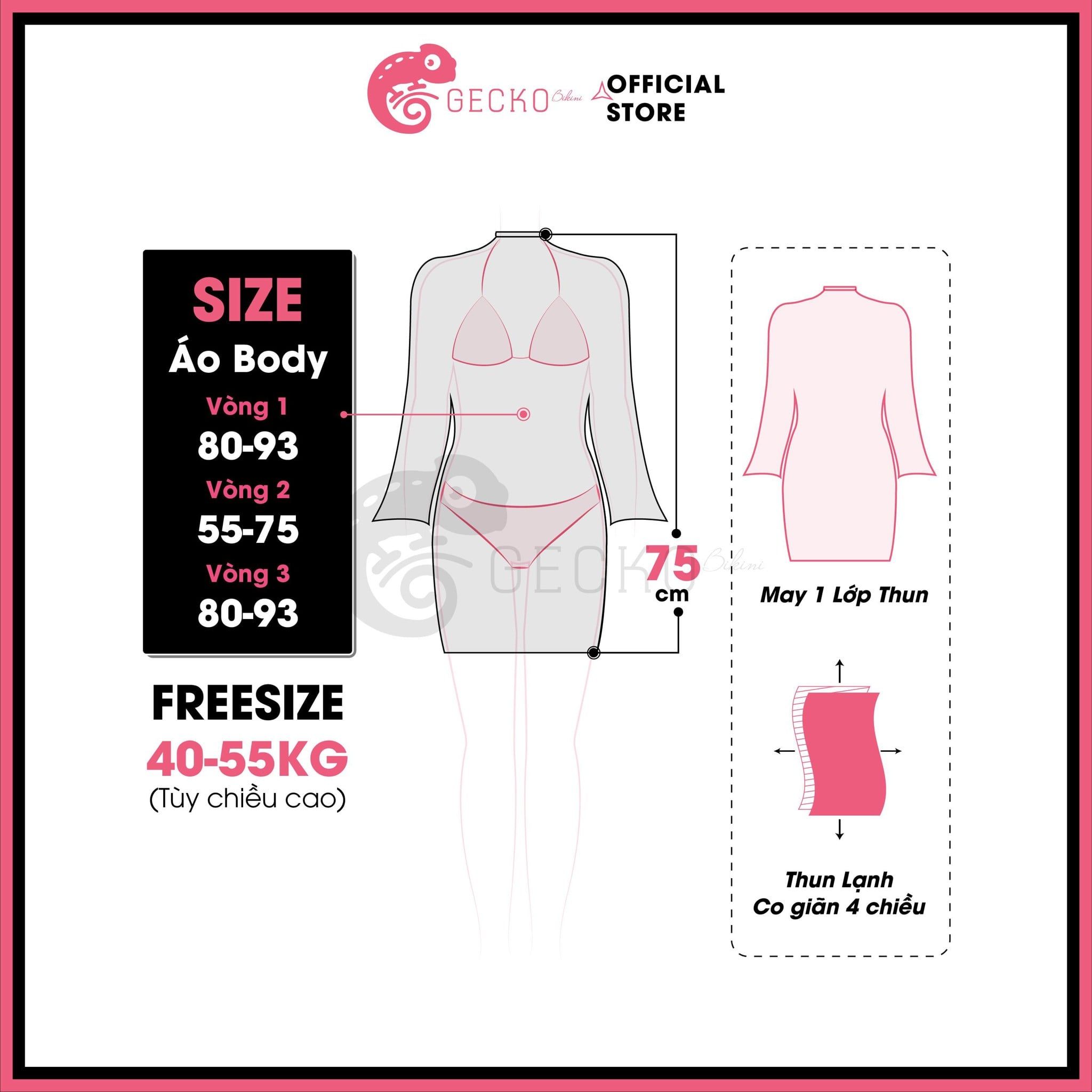  Áo Lưới Cổ Trụ Đi Biển Ôm Body Xuyên Thấu Mặc Kèm Bikini Dáng Ngắn GECKO 3PK11 